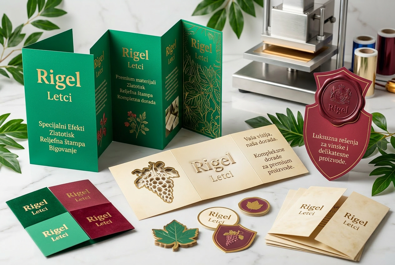 Letci / Flayer Letci i flayer — digitalna štampa za promociju, Rigel štamparija Ilidža